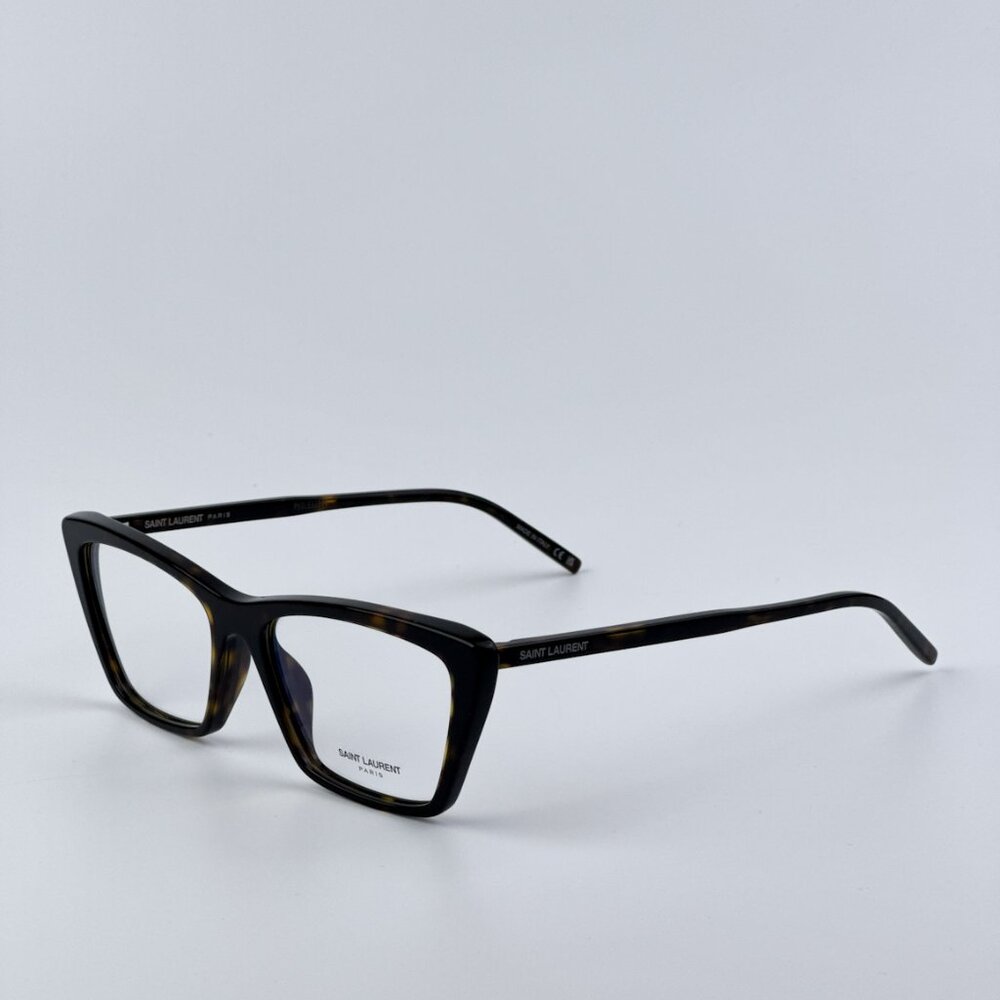 Saint Laurent SL737 MICA THIN OPT 002 BRAND NEW Eyeglasses Dark Havana Unisex - Picture 6 of 12